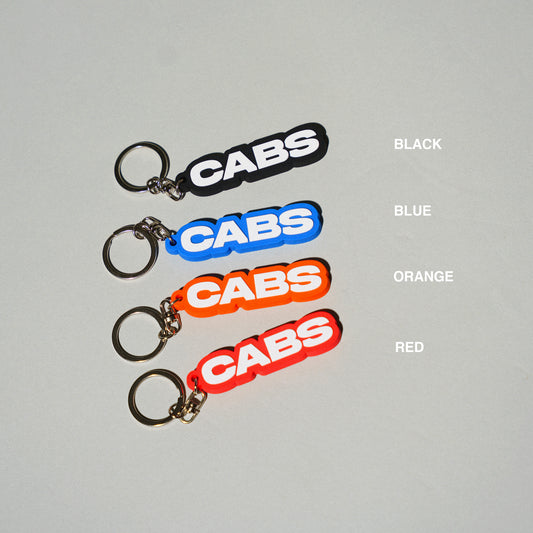 the cabs / “CABS” Rubber keychain