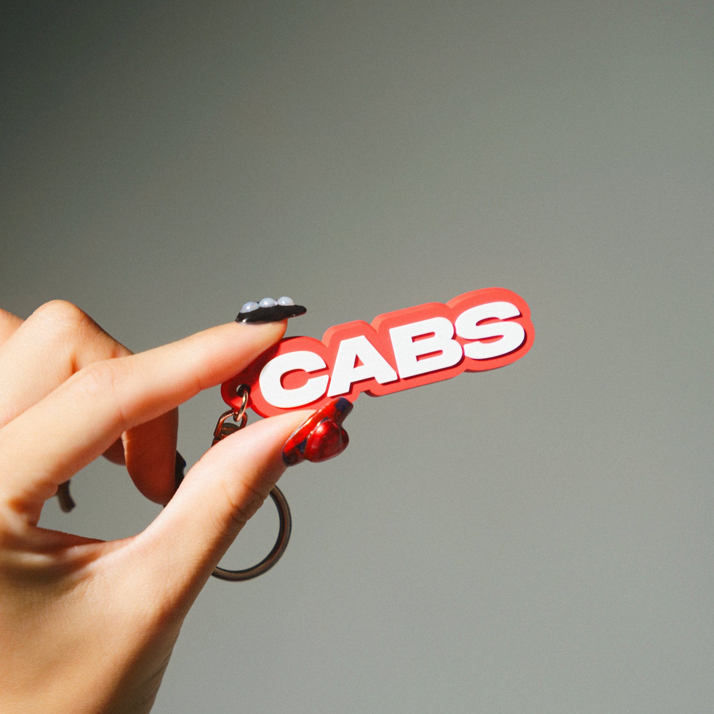 the cabs / “CABS” Rubber keychain