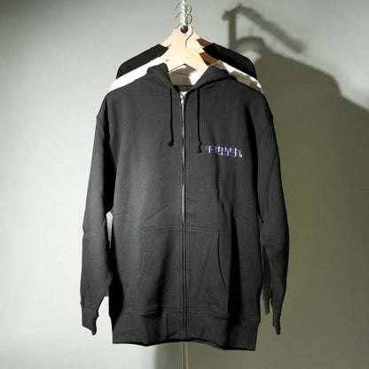 千也茶丸 / "千也茶丸" LOGO Goods Zip-up Hoodie
