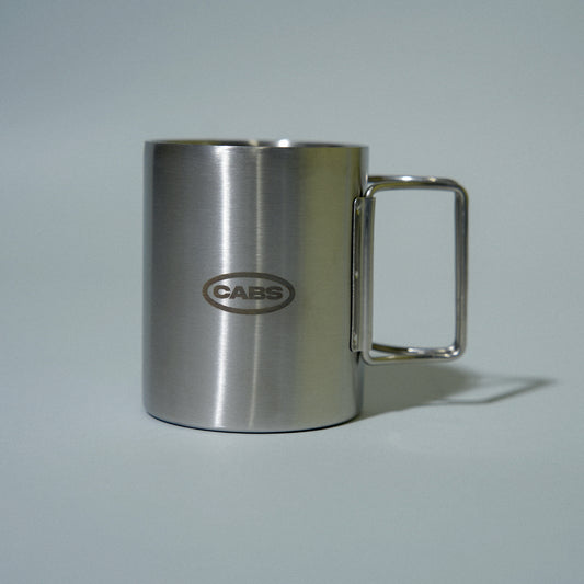 the cabs / “CABS” Foldable Handle Stainless Steel Mug